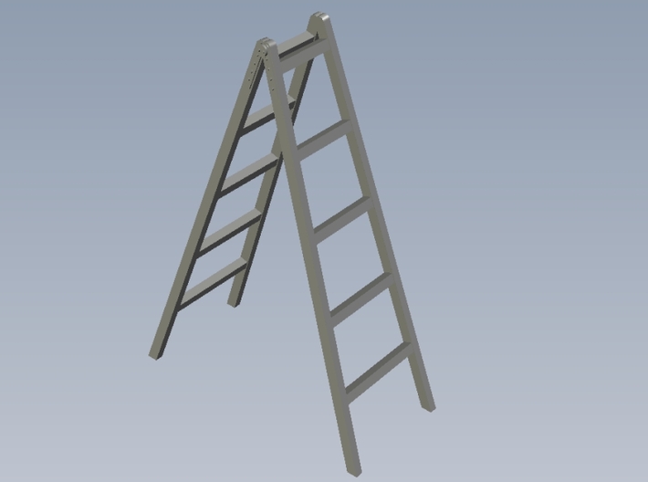 1/18 scale wooden foldable ladders x 3 3d printed 