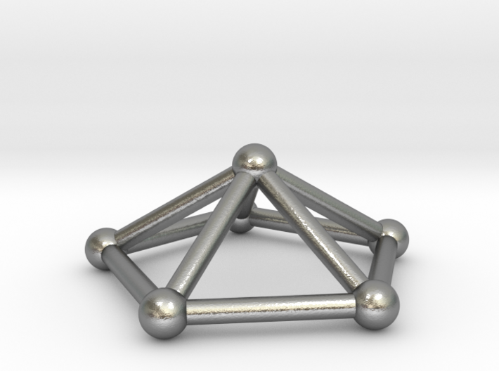 0723 J02 Pentagonal Pyramid V&amp;E (a=1cm) #2 3d printed