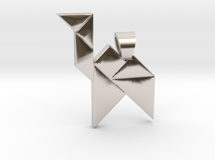 Camel tangram [pendant] 3d printed