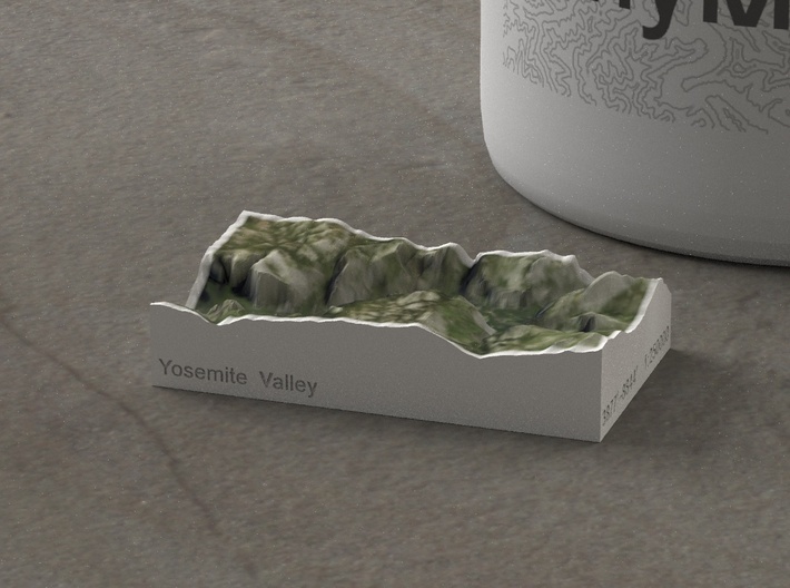 Yosemite Valley, CA, USA, 1:250000 Explorer 3d printed 