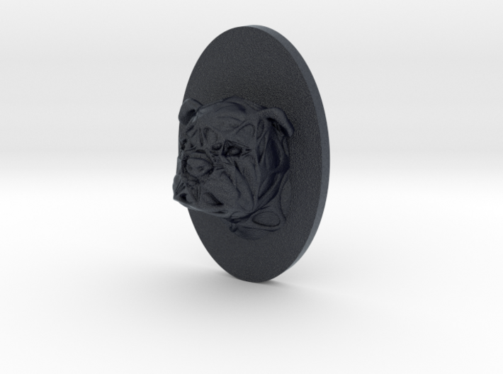 Bulldog Face + Half-Voronoi Mask (002) 3d printed