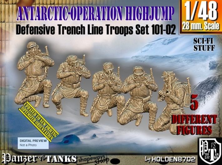 1/48 Antarctic Troops Set101-02 3d printed