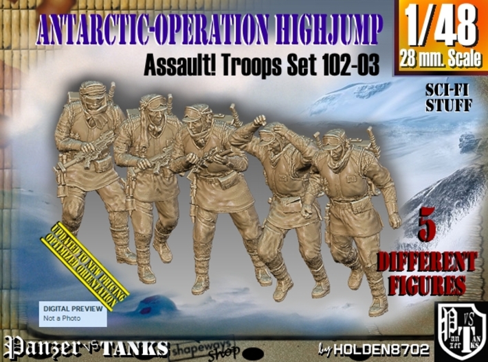 1/48 Antarctic Troops Set102-03 3d printed