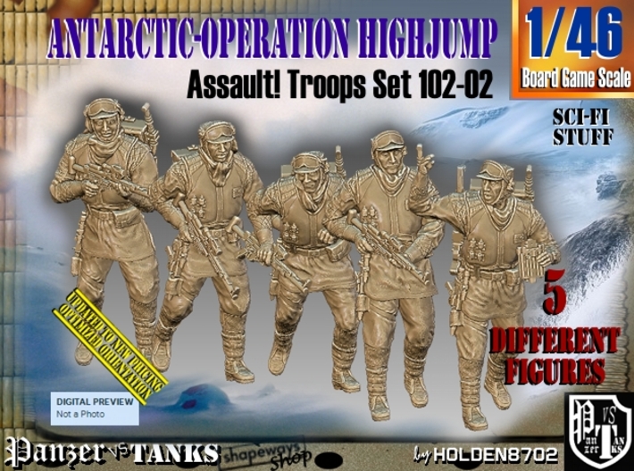 1/46 Antarctic Troops Set102-02 3d printed