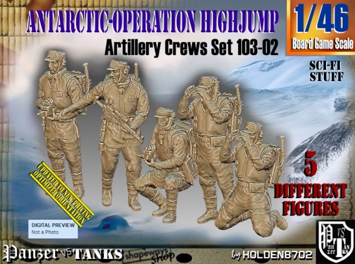 1/46 Antarctic Troops Set103-02 3d printed