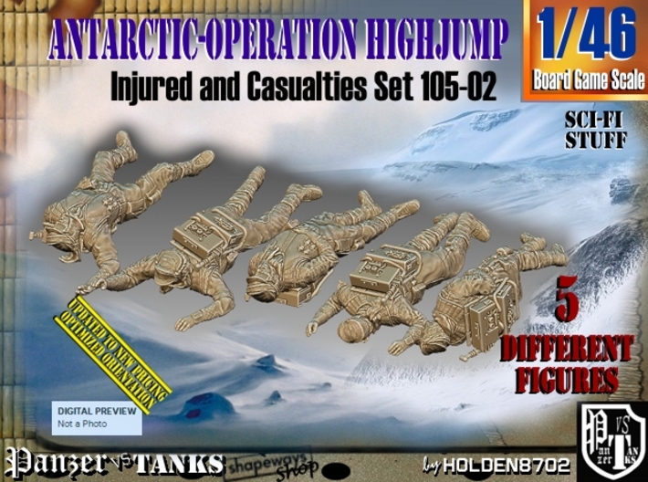 1/46 Antarctic Troops Set105-02 3d printed