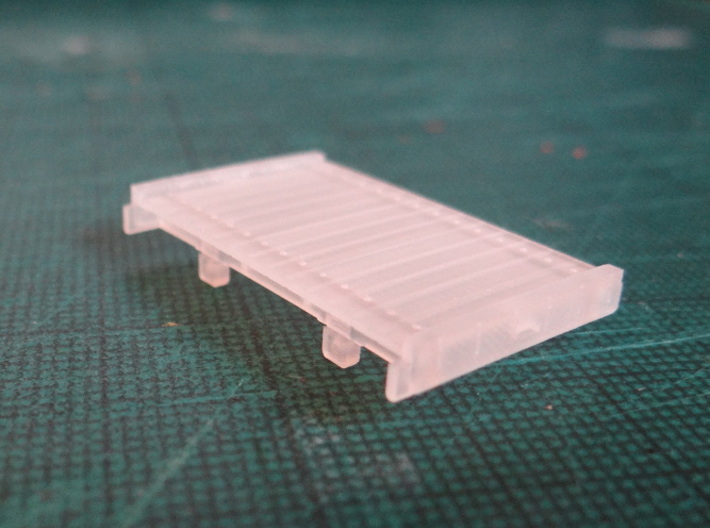 8ft Narrow Gauge Flat Wagon (x3) 3d printed Straight from the Printer
