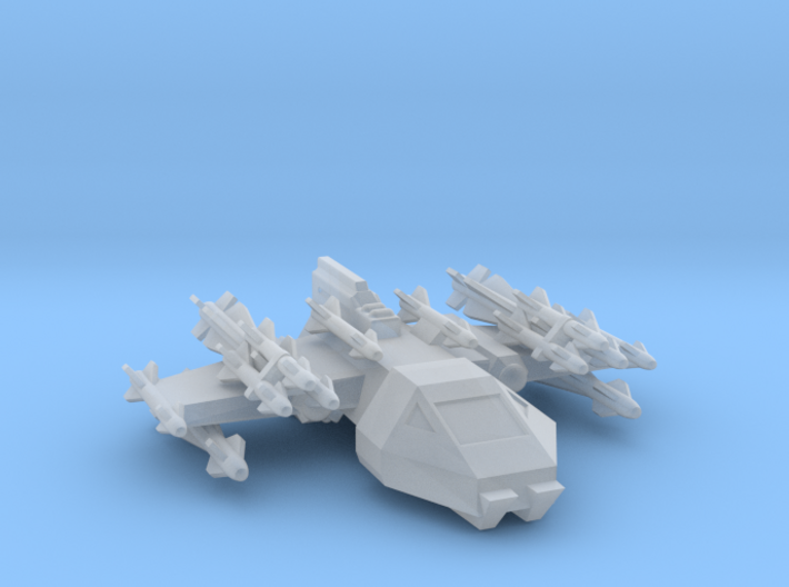 285 Scale Kzinti Large Attack Shuttle Fighter MGL 3d printed 