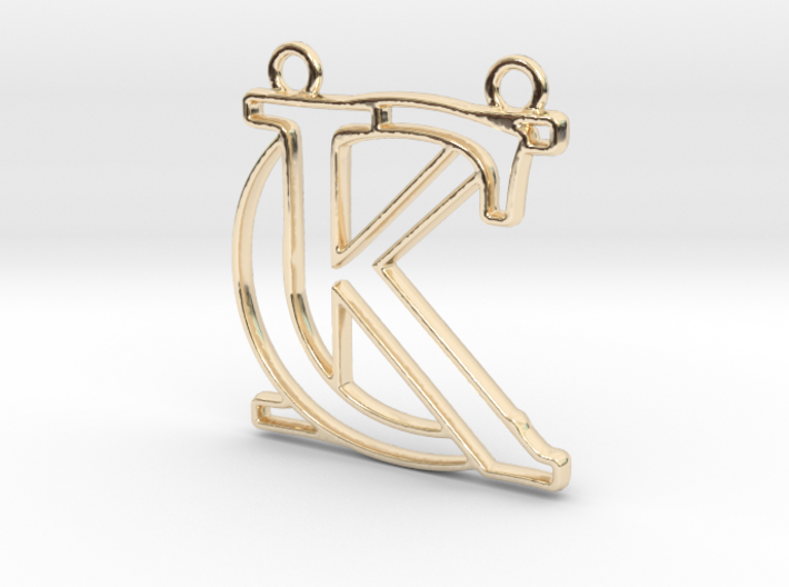 Initials C&amp;K monogram 3d printed