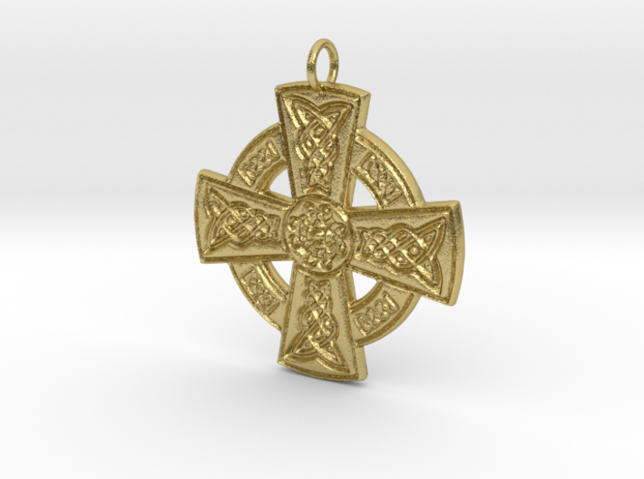 Celtic Cross with center knotwork 3d printed