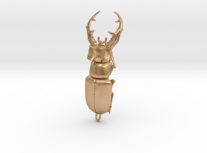 Stag beetle with open jaws 3d printed