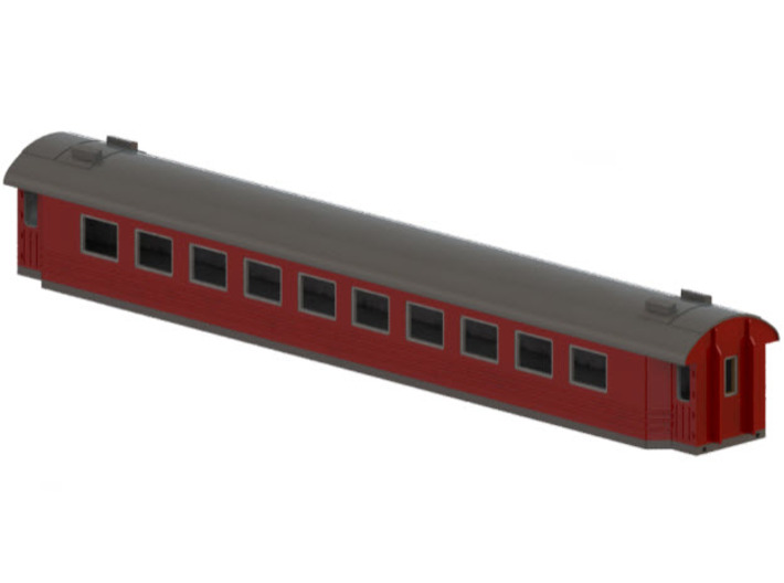 B3 - Swedish passenger wagon 3d printed CAD-model