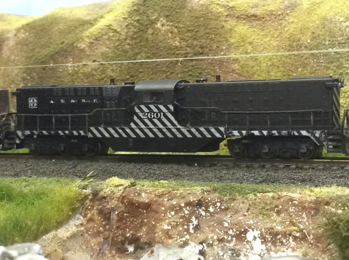 Baldwin DT6-6-2000 Center Cab N Scale 1:160 3d printed Finished Shell