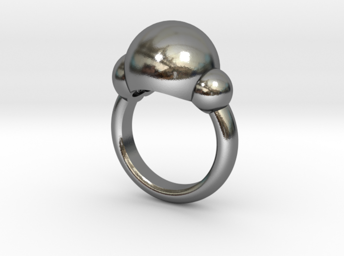 Bubbles Ring US Size 5 ¾ UK Size L 3d printed