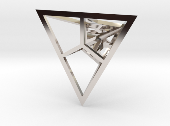 Fractal Pyramid - Pendant 3d printed