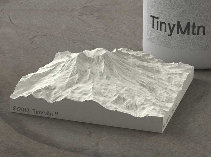 4'' Mt. Rainier, Washington, USA, Sandstone 3d printed 