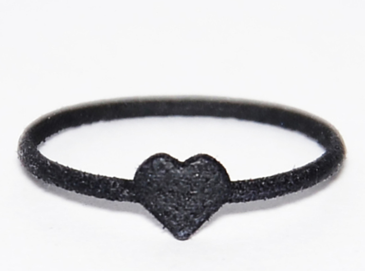 Knuckle Ring with heart, subtle and chic. 3d printed Heart knuckle ring