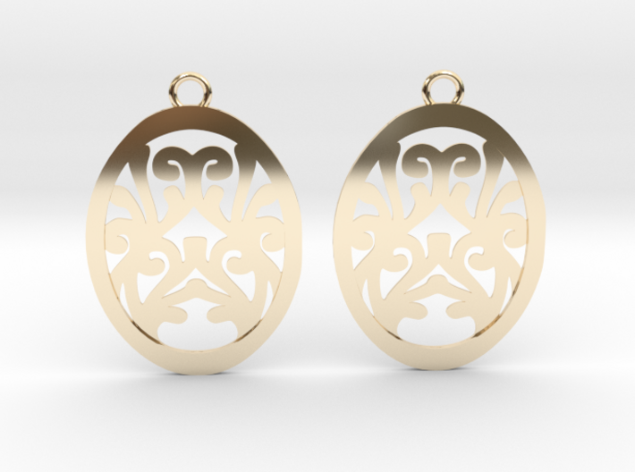 Olwen earrings 3d printed