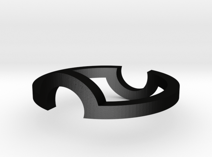Circle Illusion Ring 3d printed