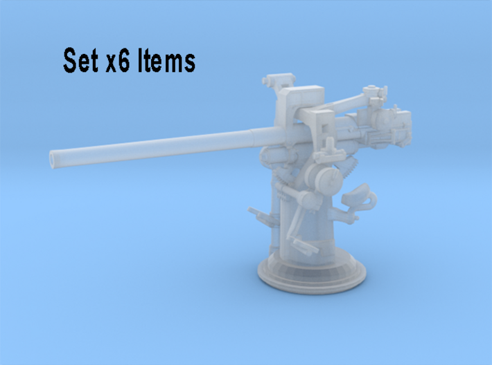 1/426 USN 3''/50 [7.62 Cm] Cal. Deck Gun set x6 3d printed 