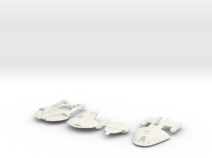 2500 TNG Federation 4 pack 3d printed