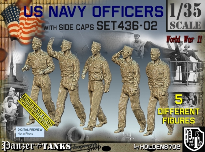 1/35 USN Officers Set436-02 3d printed
