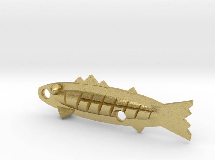 fishing lure minnow with tail 3d printed 