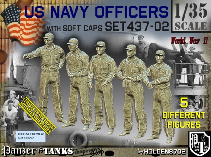 1/35 USN Officers Set437-02 3d printed