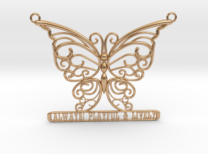 Inspiring Lively Butterfly Pendant 3d printed