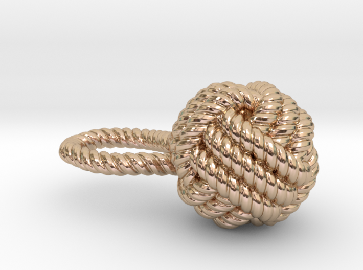 Knot pendant 3d printed