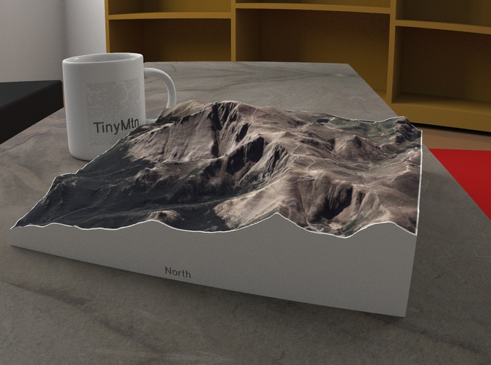 Pikes Peak, Colorado, USA, 1:25000 3d printed