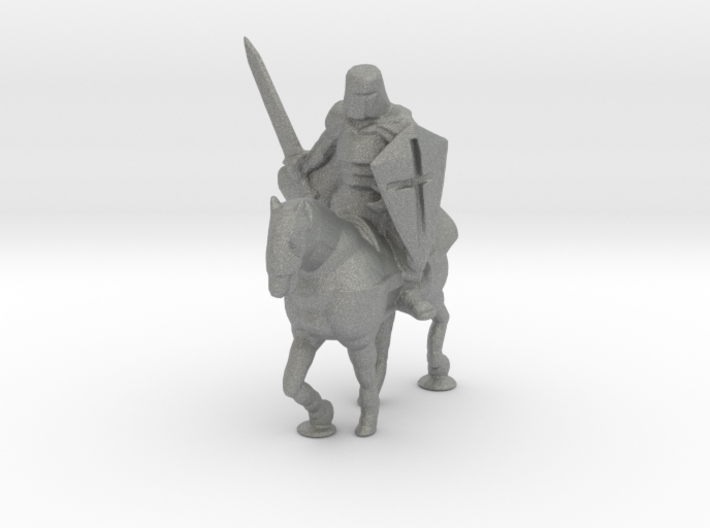 S Scale Knight on Horse 3d printed This is a render not a picture