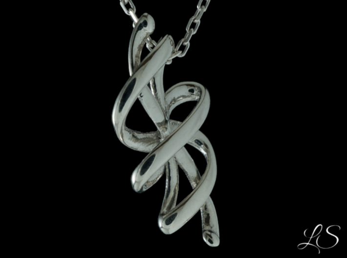 Rosett One Pendant 3d printed 