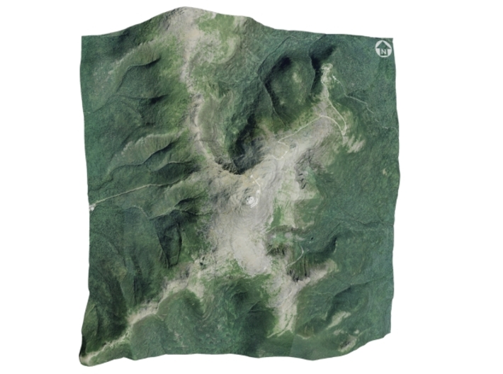 Mount Washington Map: 6&quot; 3d printed
