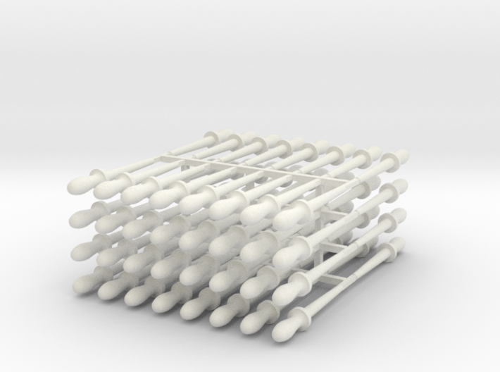 64 1:24 scale belaying pins 3d printed 