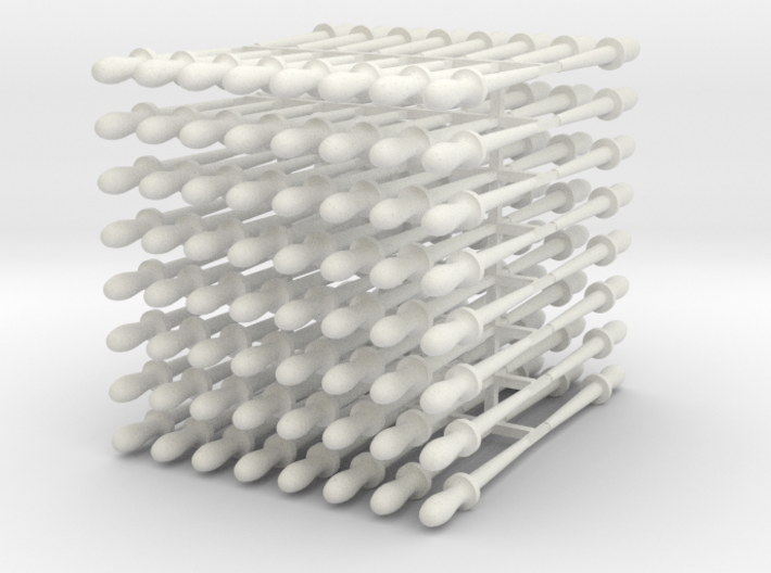 128 1:24 scale belaying pins 3d printed