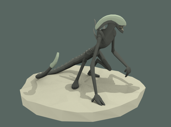 Xenomorph/Alien Low Poly Figurine 3d printed 