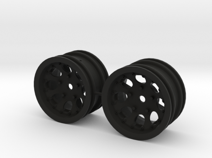 M-Chassis Wheels - NSU-TT Spiess Style - +4mm 3d printed