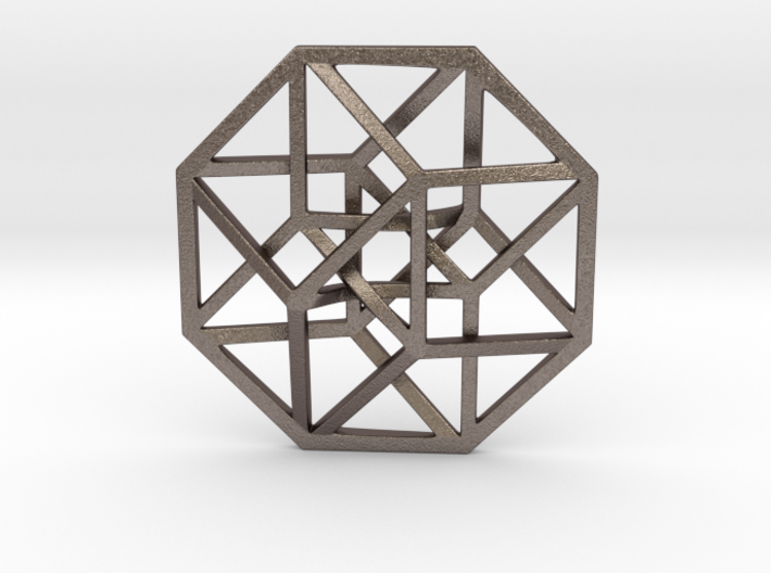 4D Hypercube (Tesseract) small 1.4&quot; 3d printed