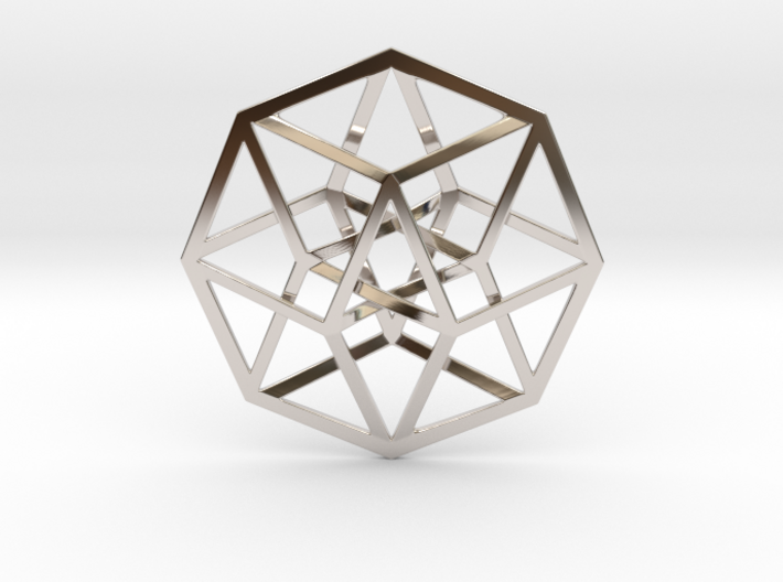 4D Hypercube (Tesseract) 2.5&quot; 3d printed