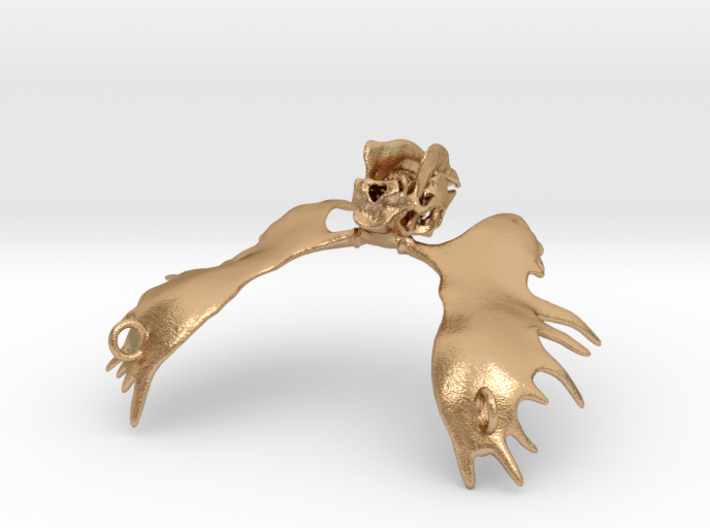 Moose Skull Pendant 3d printed