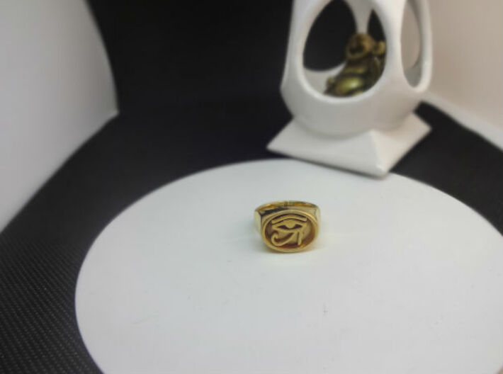 Eye of Dawn Men's Ring - Custom Signature Jewelry  3d printed 