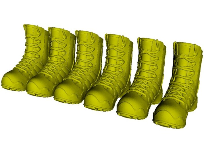 1/15 scale military boots C x 3 pairs 3d printed