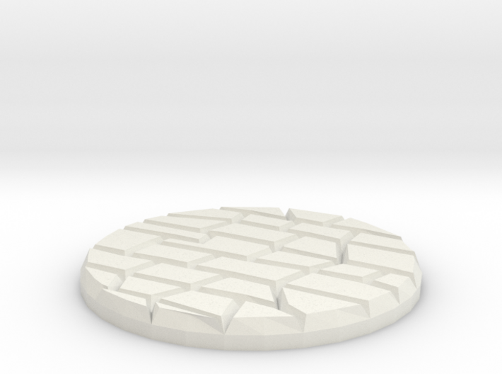 Dungeon Floor 1&quot; Circular Miniature Base Plate 3d printed