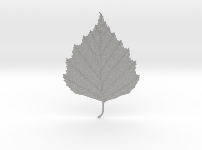 Birch tree leaf 3d printed