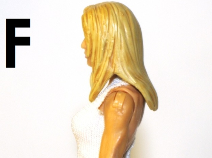 1:18 Scale Action Figure FEMALE Neck Barbell Adapt 3d printed Peg "F" Sample