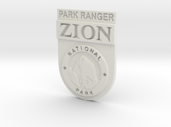 Zion Park Ranger Badge 3d printed