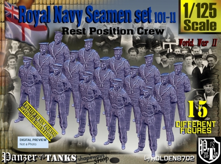 1/125 RN Seamen Rest Set101-11 3d printed