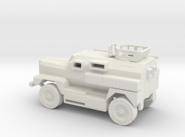 1/100 Scale MRAP Cougar 4x4 with Turret 3d printed
