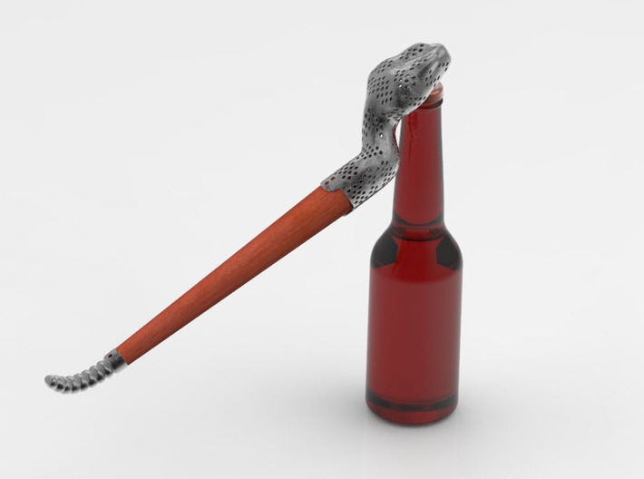 Rattle Snake Head - Bottle Opener 3d printed 